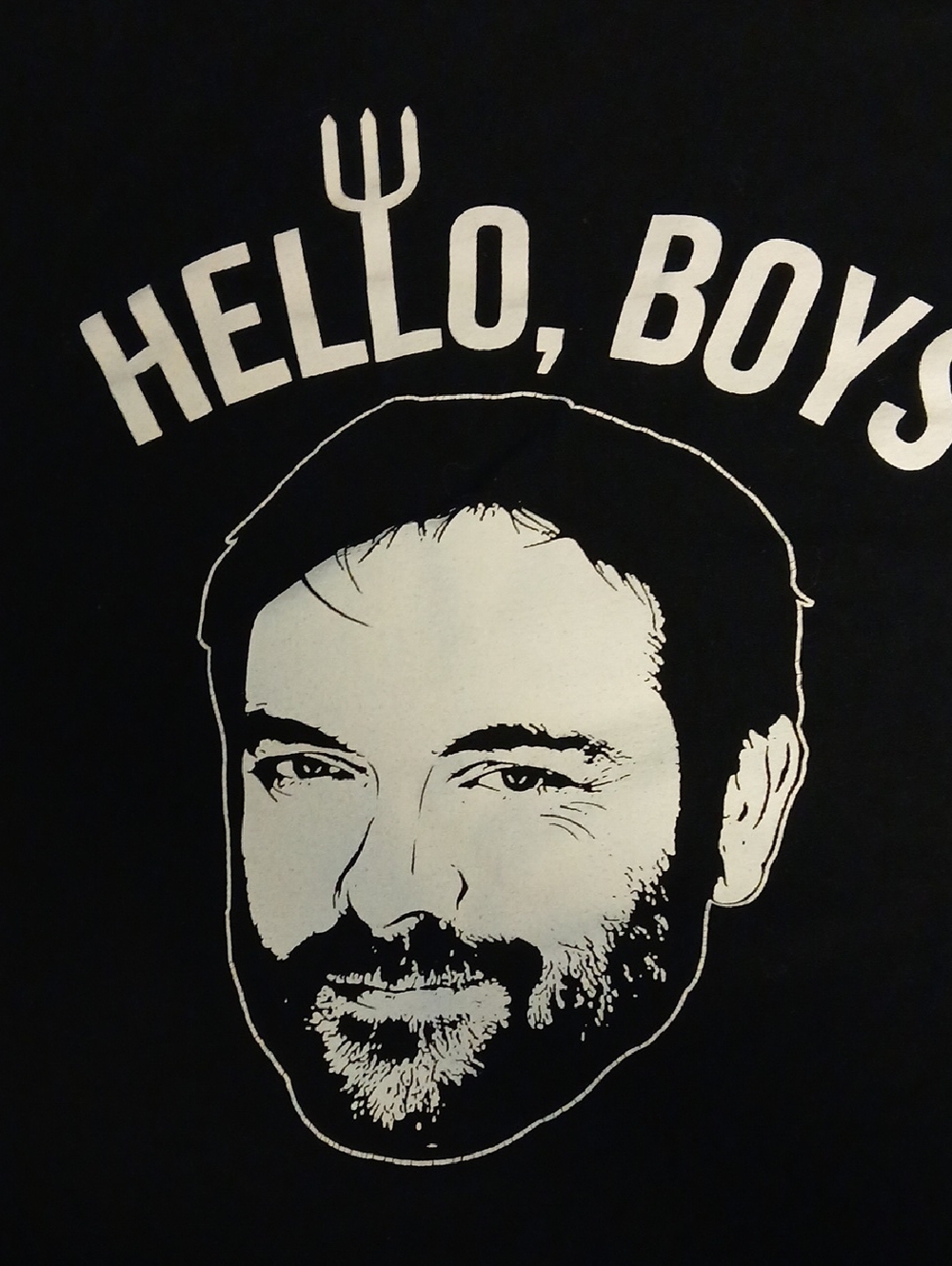 Hello, Boys Graphic Tee in Black and White